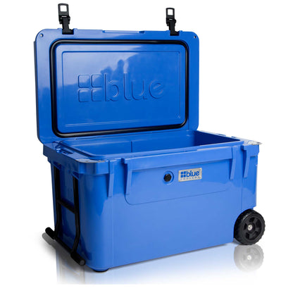 110 Quart Wheeled Cooler + Divider and Dry Basket