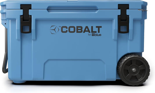 Cobalt 55 Quart Roto-Molded Super Ice Cooler - With Wheels