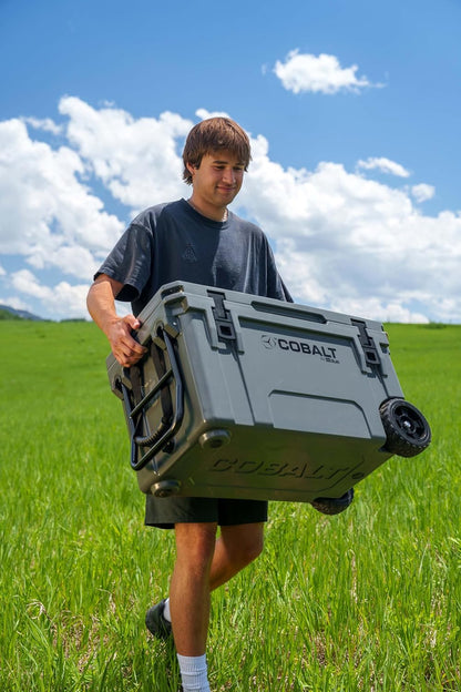 Cobalt 55 Quart Roto-Molded Super Ice Cooler - With Wheels