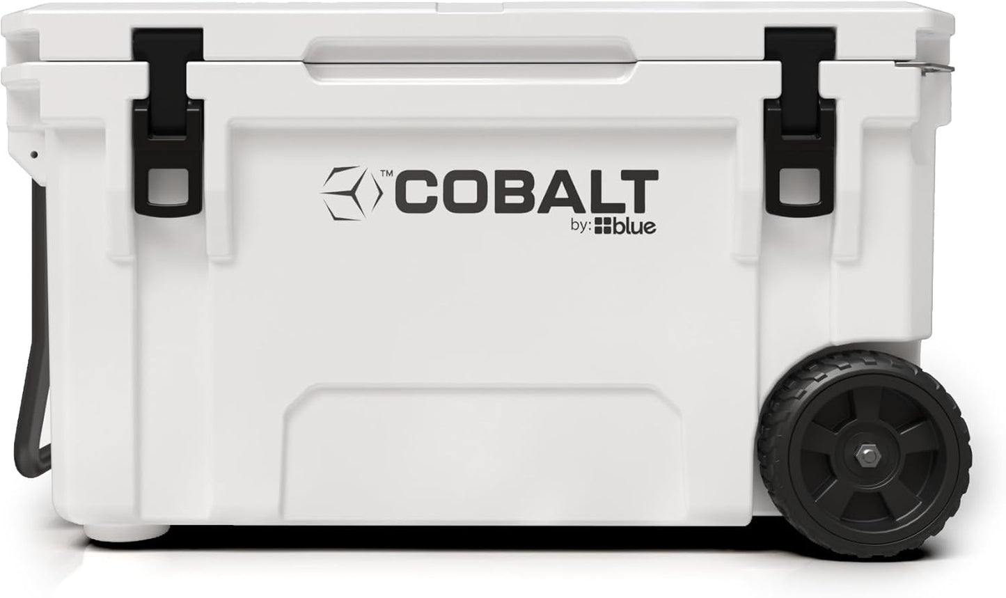 Cobalt 55 Quart Roto-Molded Super Ice Cooler - With Wheels