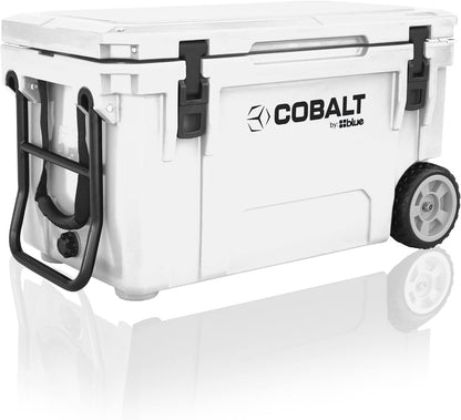 Cobalt 55 Quart Roto-Molded Super Ice Cooler - With Wheels
